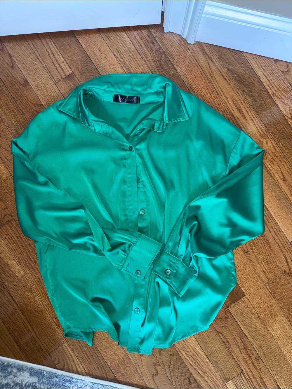 Satin Emerald Green Short SET